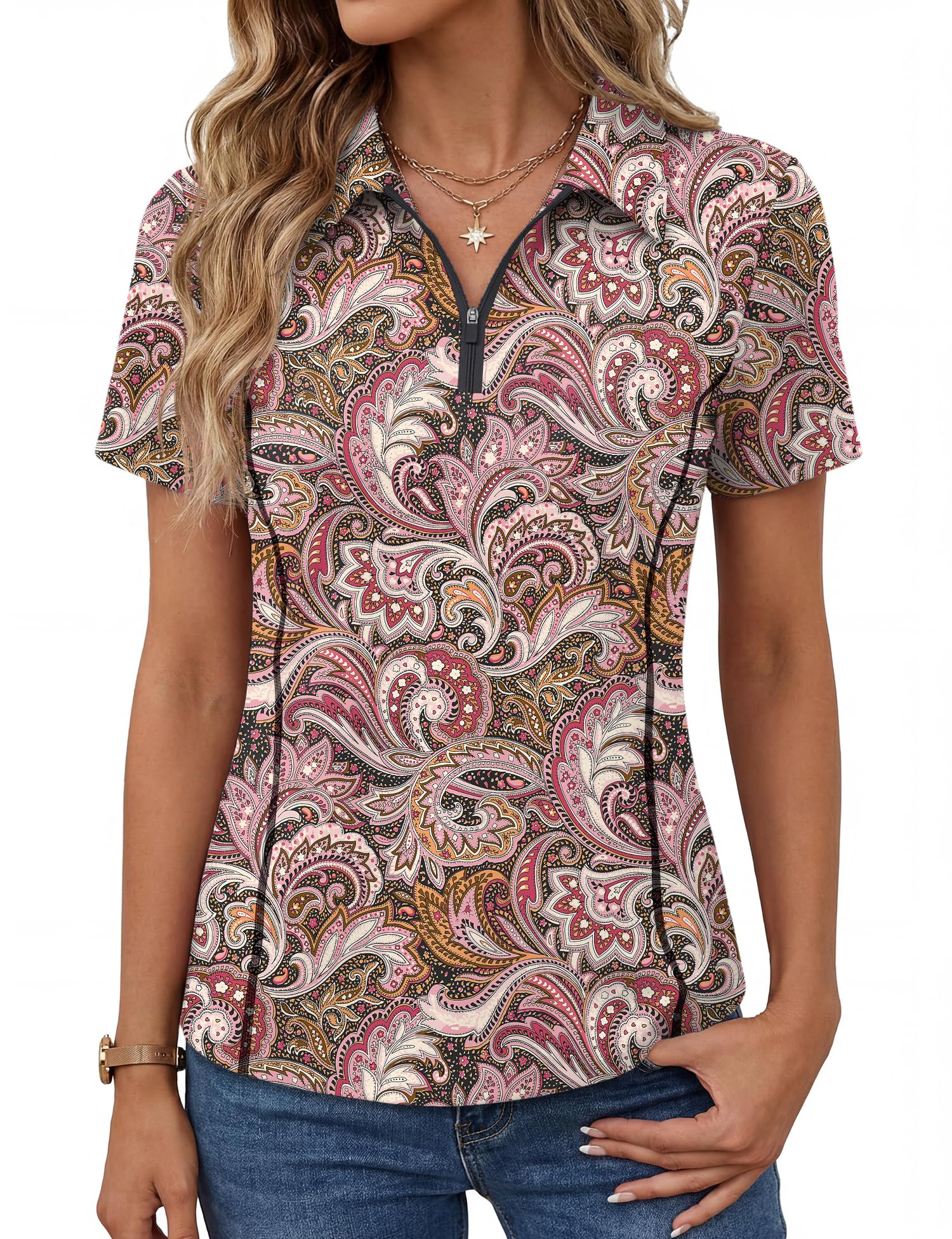 Short-Sleeve Athletic Polo Shirt