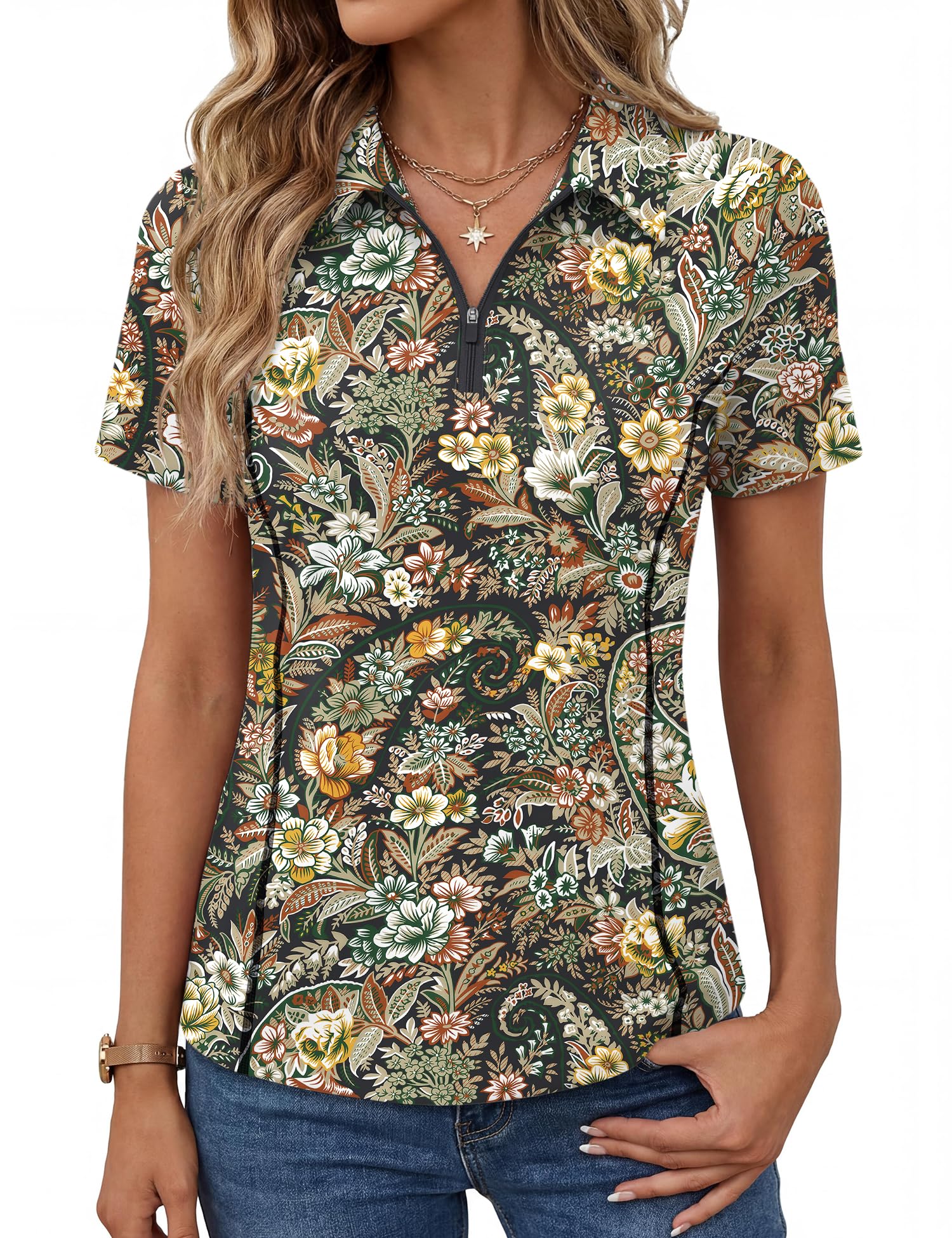 Short-Sleeve Athletic Polo Shirt